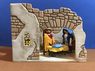 CRIB HOUSE FOR PLAYMOBIL FIGURES