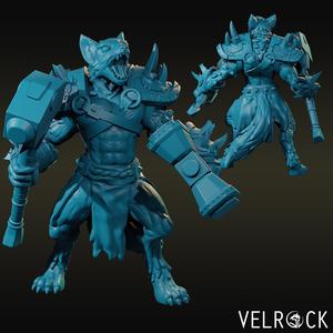 Werewolf Viking Barbarian with Hammers (Male)
