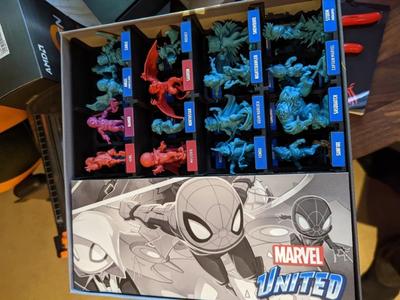 Marvel United S1 + S2 Insert for Minis and tokens