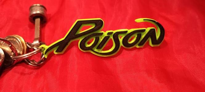 poison key chain logo