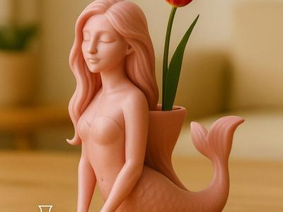 Mermaid Planter – Whimsical Ocean-Inspired Decor