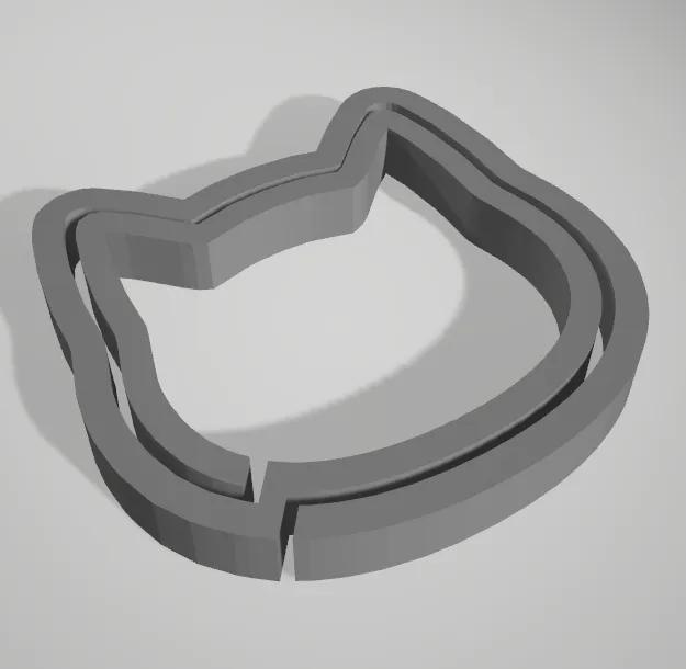 Kitty shaped key ring   