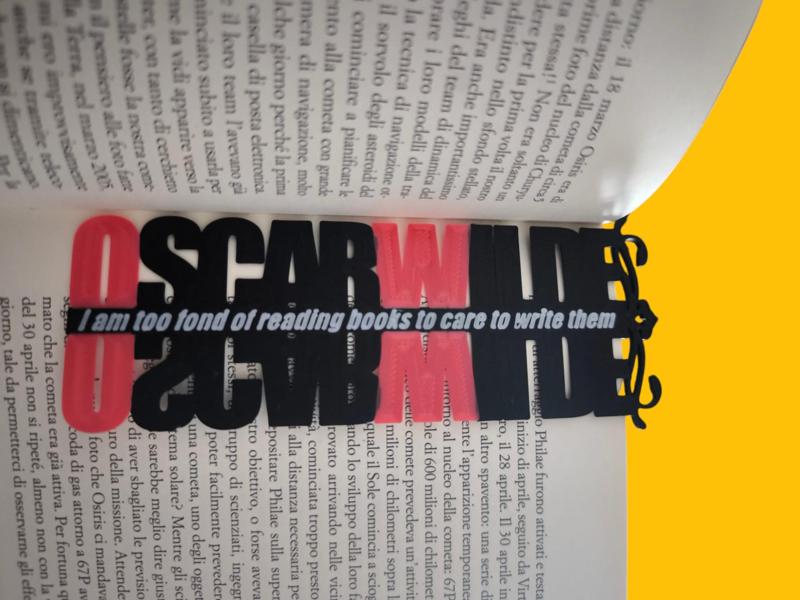 Oscar Wilde bookmark