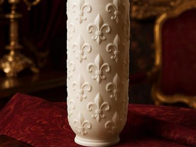 Éloise Vase – Fleur-de-Lis Decor