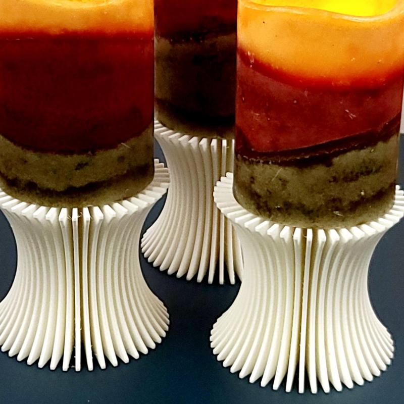 Fantastic Candle Holder The Curve - 3in Pillar Candles