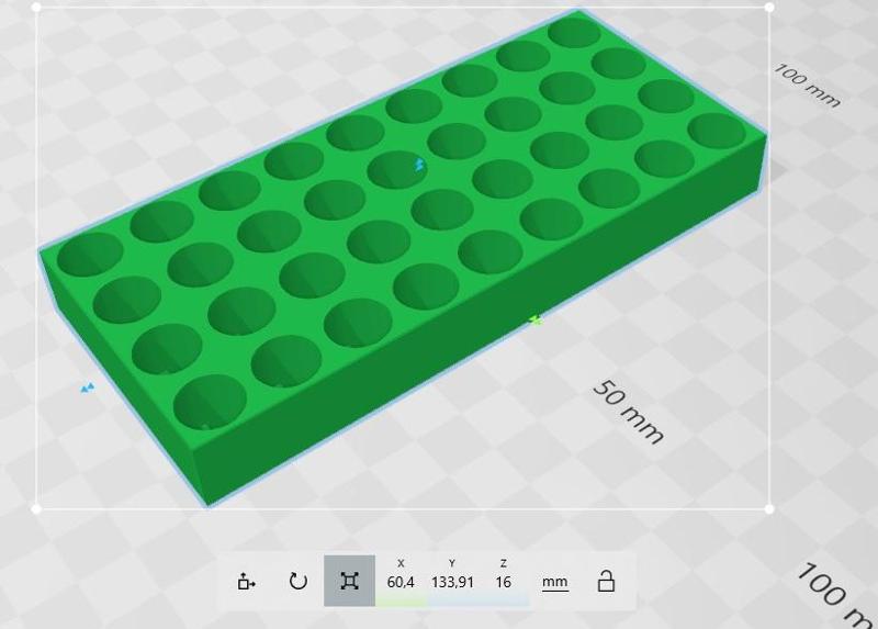Rack for cryovials/Gradillas para cryovials Cryorack