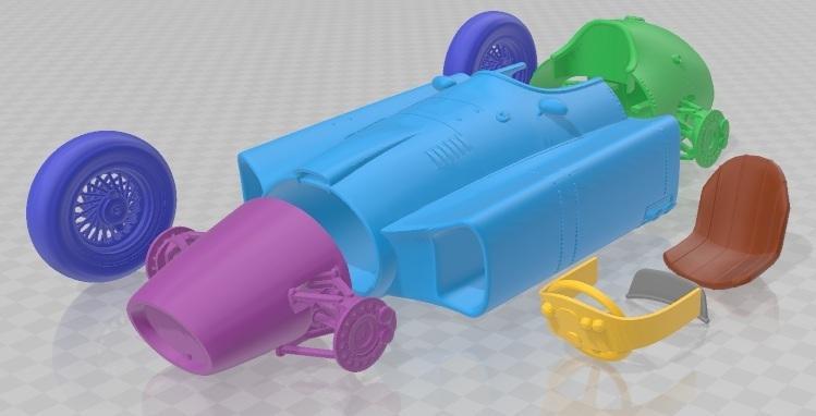 Ferrari D50 1956 Printable Car