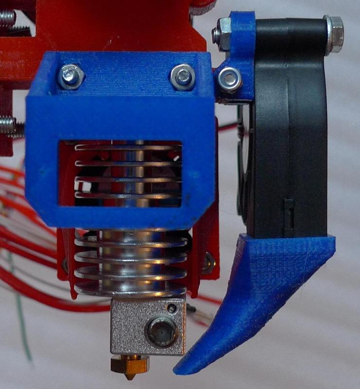 Layer fan duct and mount for Direct Drive Extruder