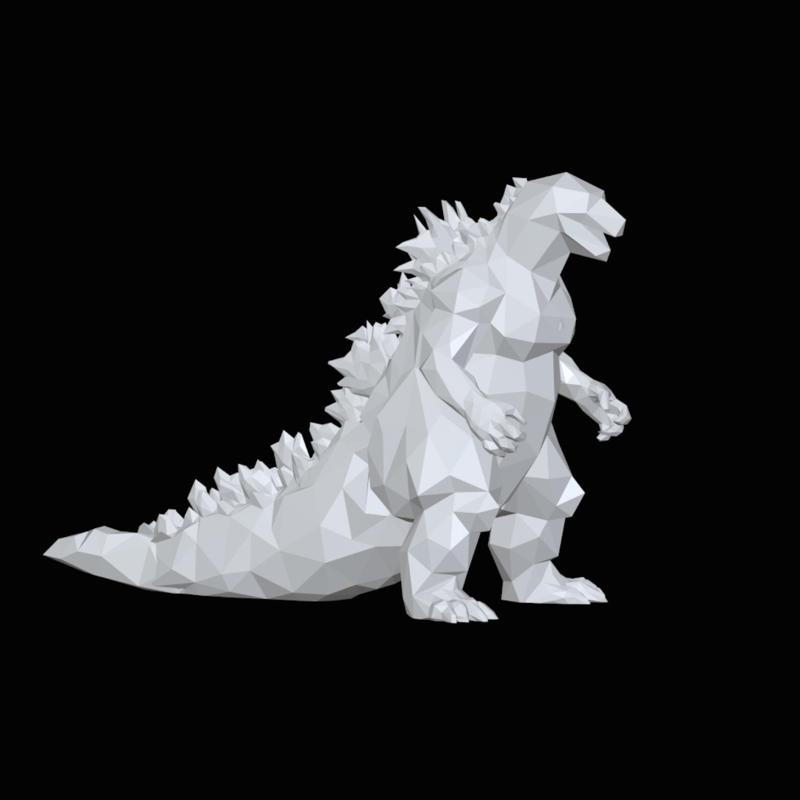 Godzilla low poly
