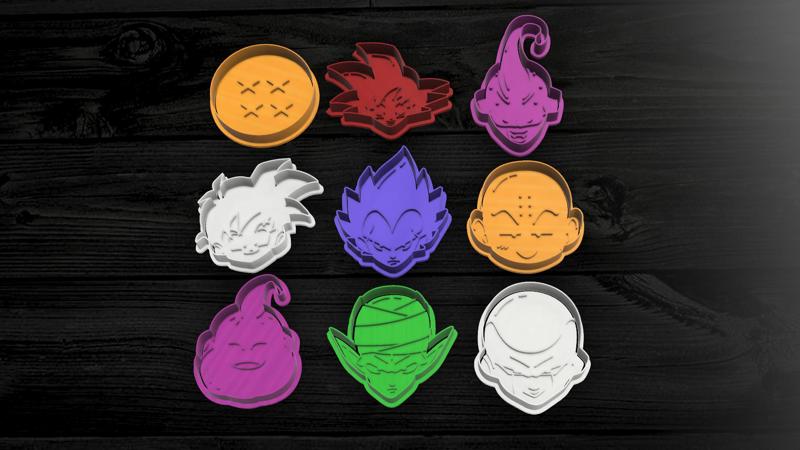 Pack x 9 Dragon ball Cookie cutter