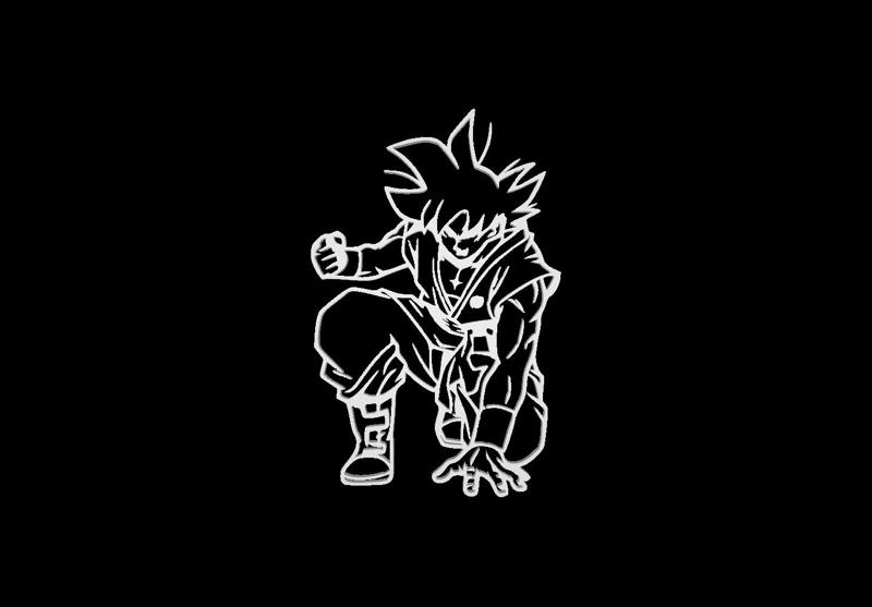 Goku wall art