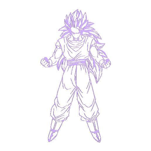 Goku super saiyan 3 wall art