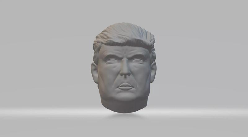 Donald Trump Head 3D Model