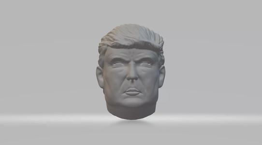 Donald Trump Head 3D Model