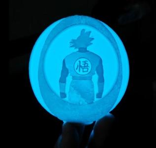 Lithophanie Lamp Sphere Goku
