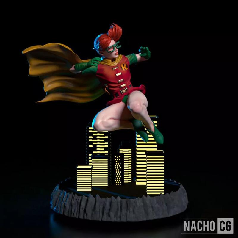 Fan Art - Carrie Kelley Robin - Statue