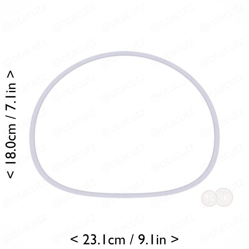 Mochi Cookie Cutter 8.75in / 22.2cm