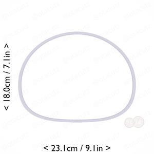 Mochi Cookie Cutter 8.75in / 22.2cm