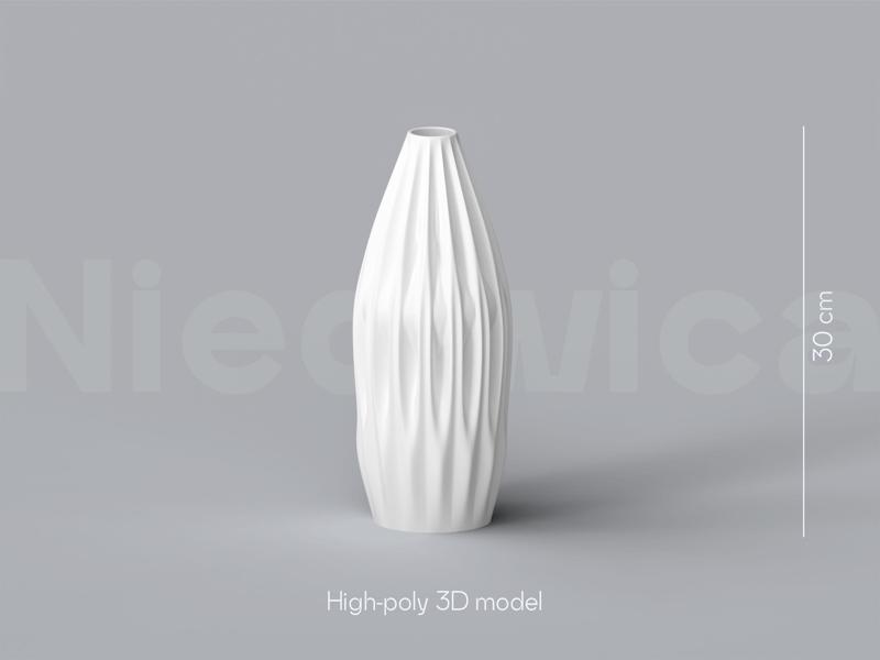 Niedwica Vase C_3 | 3D printing vase | 3D model | STL files | Home decor | 3D vases | Modern vases | Floor vase | 3D printing | vase mode | STL