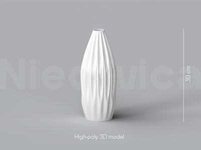 Niedwica Vase C_3 | 3D printing vase | 3D model | STL files | Home decor | 3D vases | Modern vases | Floor vase | 3D printing | vase mode | STL