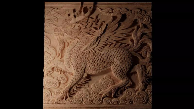 Qilin Sandcasting Bas High Relief CNC