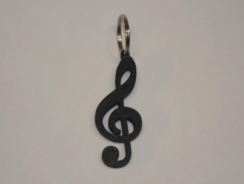 Clef Note Keychain