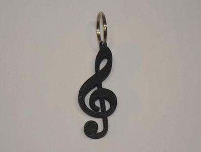 Clef Note Keychain