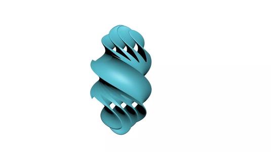 Hanging 3d model spiral