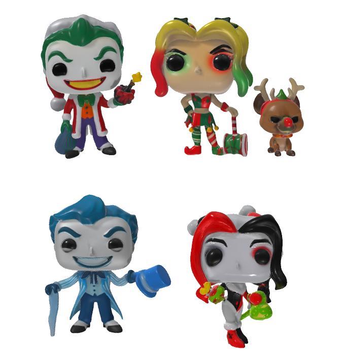 4 POP HARLEY QUINN AND JOKER CHRISTMAS