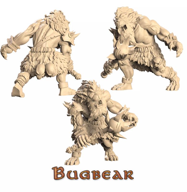 Bugbear monster holding sword