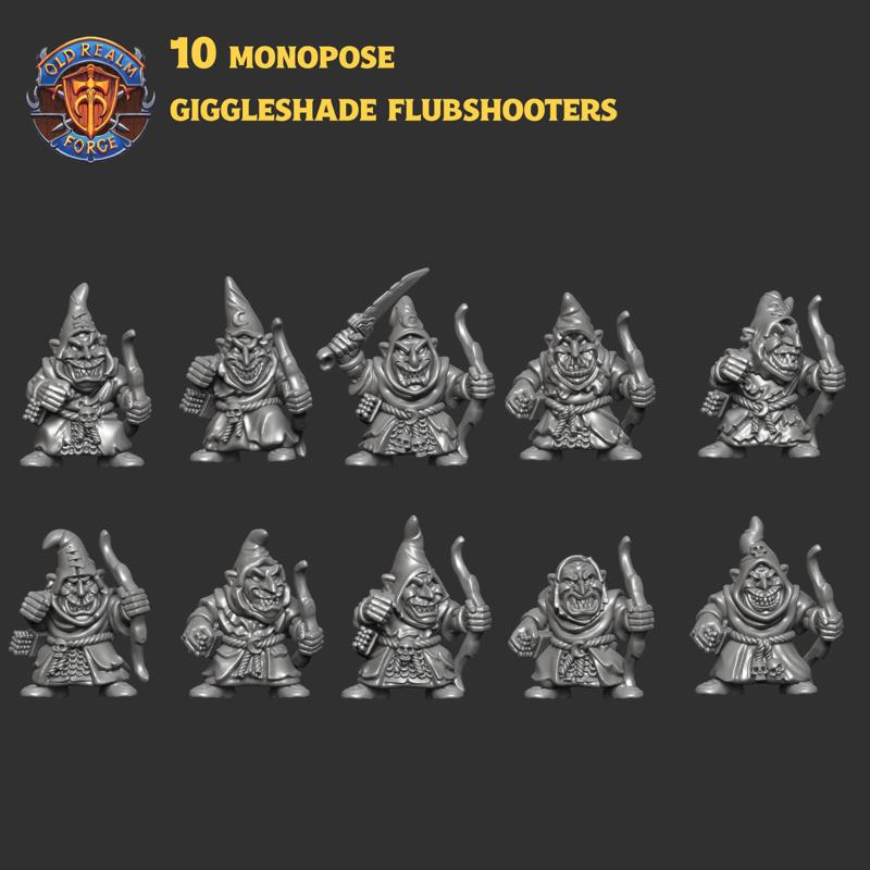 Giggleshade Gitz - 10 Monopose Flubshooters (archers, range unit)