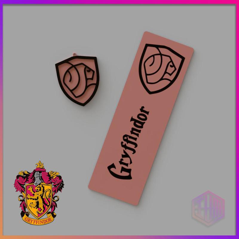 GRYFINDOR KEYCHAIN AND BOOKMARK PACK - HARRY POTTER