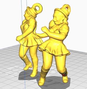 Caporal dancer - key chain