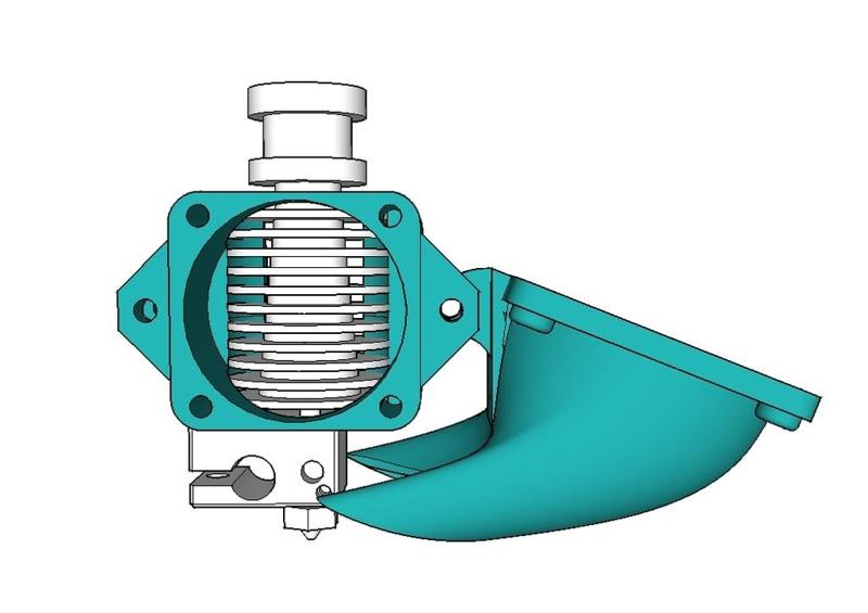 E3D v6 integrated fan layer