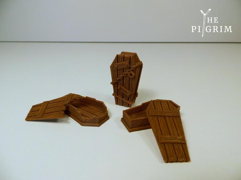 coffins - TABLETOP TERRAIN DND RPG SCATTER