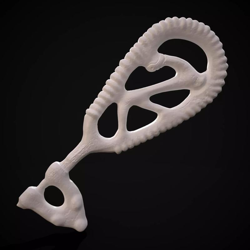 Brass Viking Key 3D Print