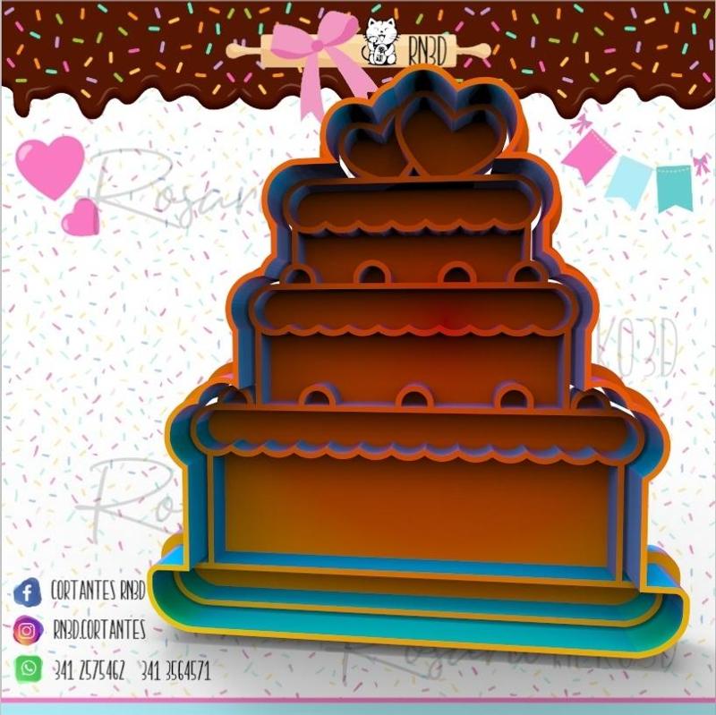 WEDDING CAKE cookie cutter -WEDDING CAKE cookie cutter