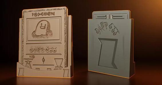 Ancient Diglett 3D Pokemon Card STL with Custom Display Stand