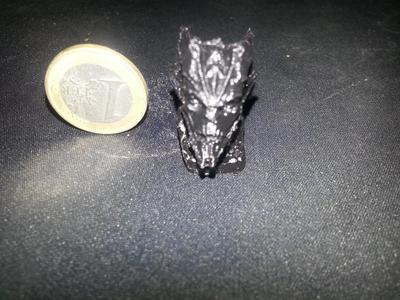 Gargoyle Head Sample (2.36in - 6cm) with supports