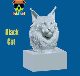 Birman Cat Head - Burmese Cat Head Bust - 3D print