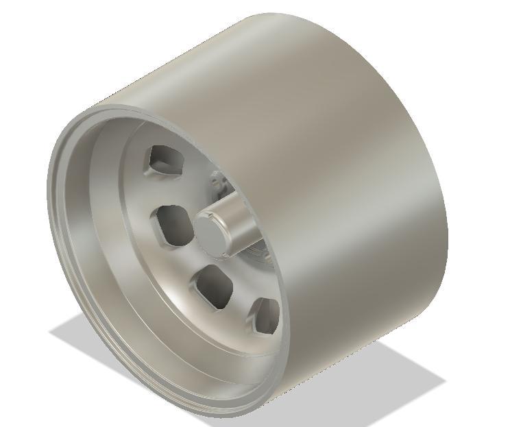 NASCAR 1980's style Bassett wheels with studs and rotors