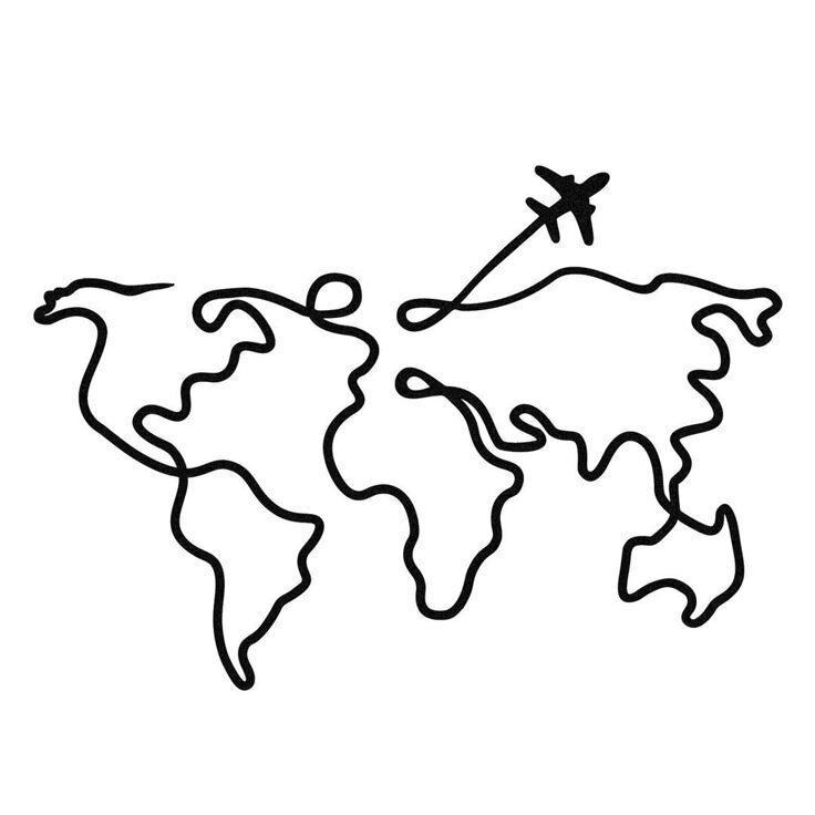 wall decor world map