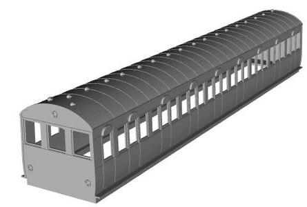 Metropolitan Railway 1931 MW driver trailer coach 1/76 scale