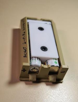 AAA battery adaptor for HP Woodstock calculator battery pack HP 82019B & charging support