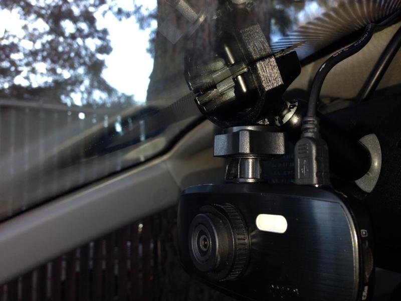 Dash cam mount for a G1W camera and a gentex 313 mirror