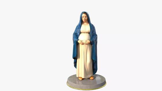 Pregnant Virgin Mary Statue