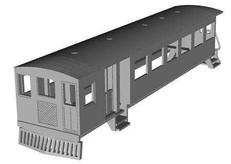 Bermuda Railway(standard Gauge) Motor coaches 10 to 15 1/76 scale