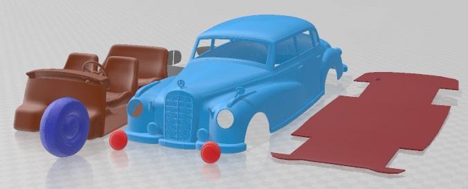 Mercedes Benz 300 W186 Limousine 1951 Printable Car