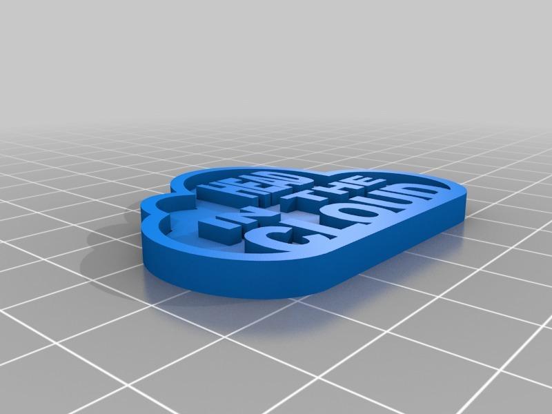 Head in the Cloud Fridge Magnet