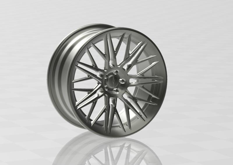 Rotiform JDR  wheels  for scale model 1/18 1/24 etc.